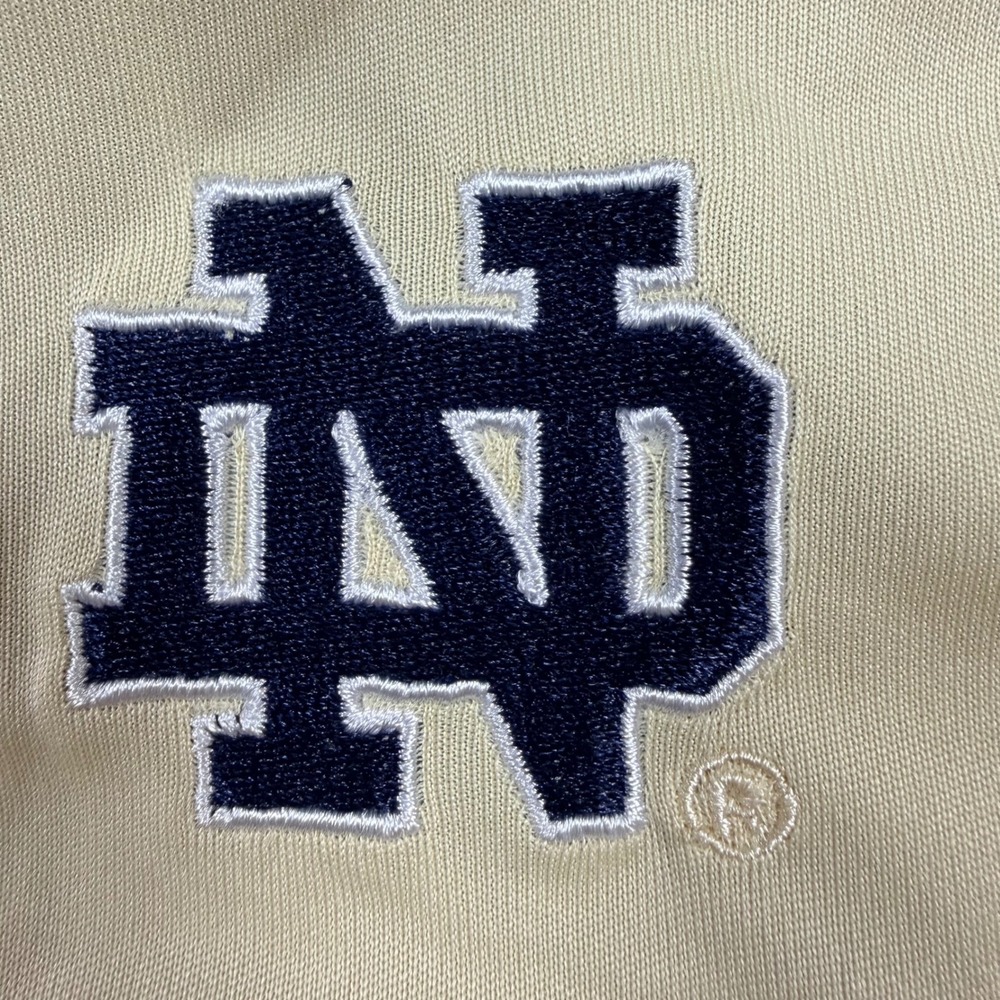 Colosseum Notre Dame Polo Mens L Blue Gold Excellent Performance Space Dye‎ ND - Picture 5 of 10